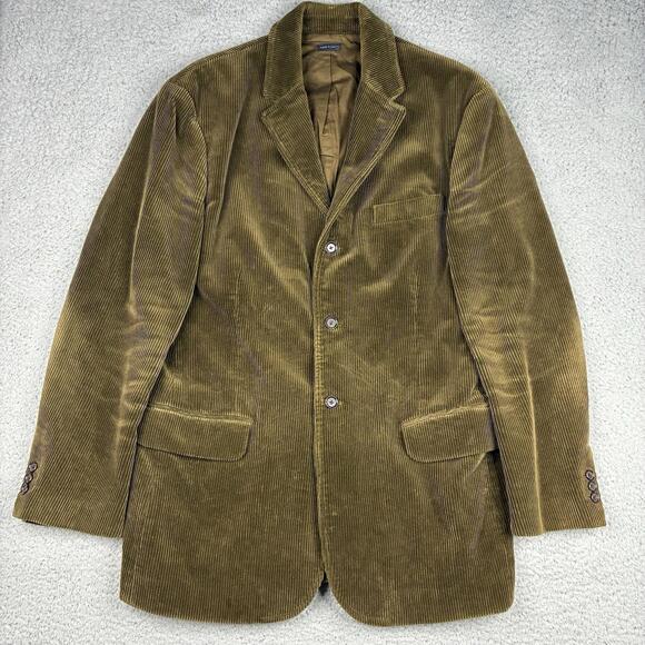 Ralph Lauren Other - Polo Ralph Lauren Corduroy Blazer Jacket Men’s Large Green Sport Coat Classic